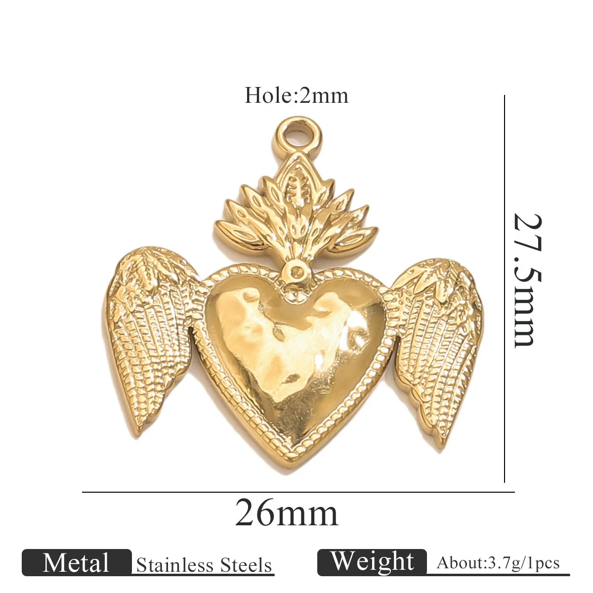 Stainless Steel High Fashion Love Pendant Jewelry Accessories With Electroplating - Image 20