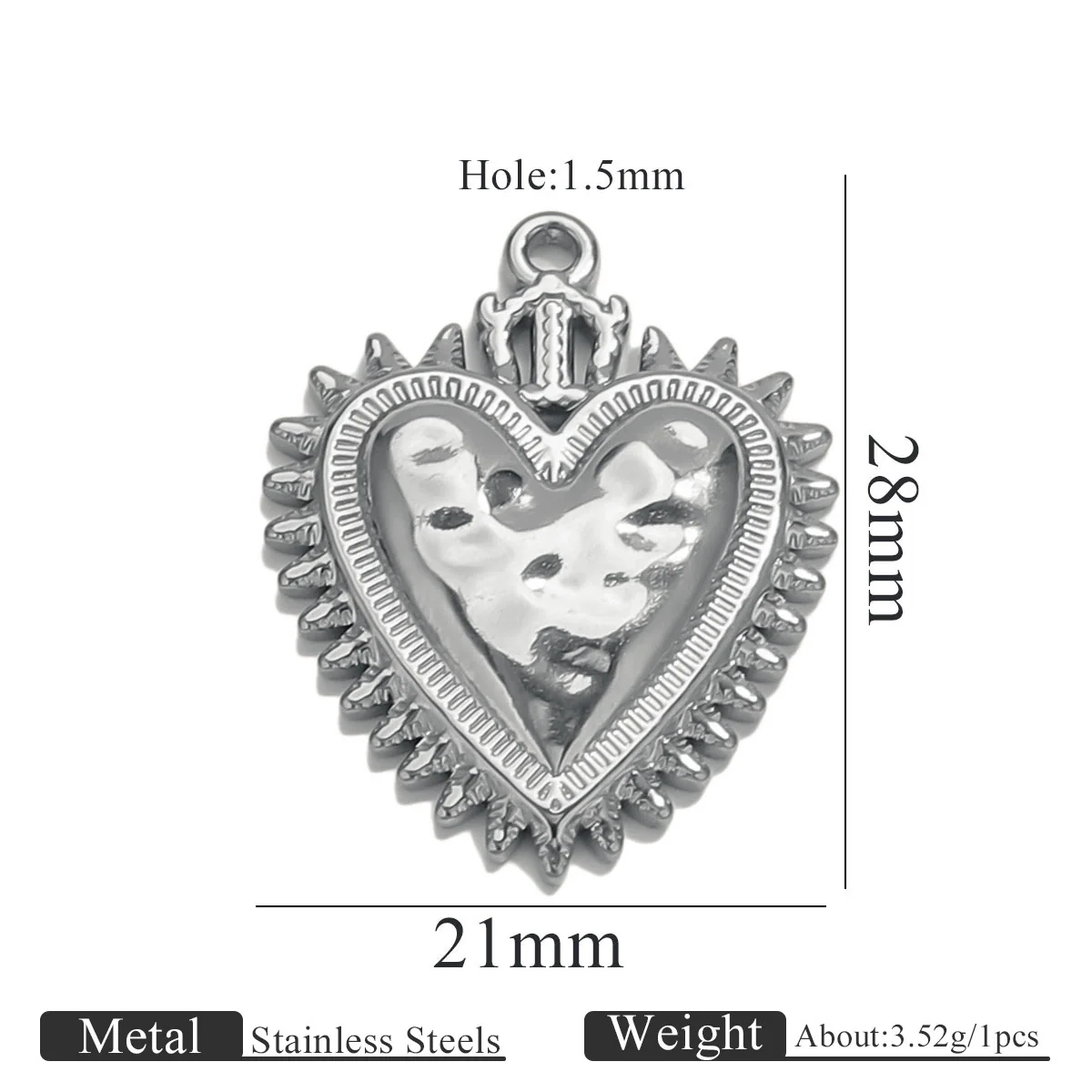 Stainless Steel High Fashion Love Pendant Jewelry Accessories With Electroplating - Image 41