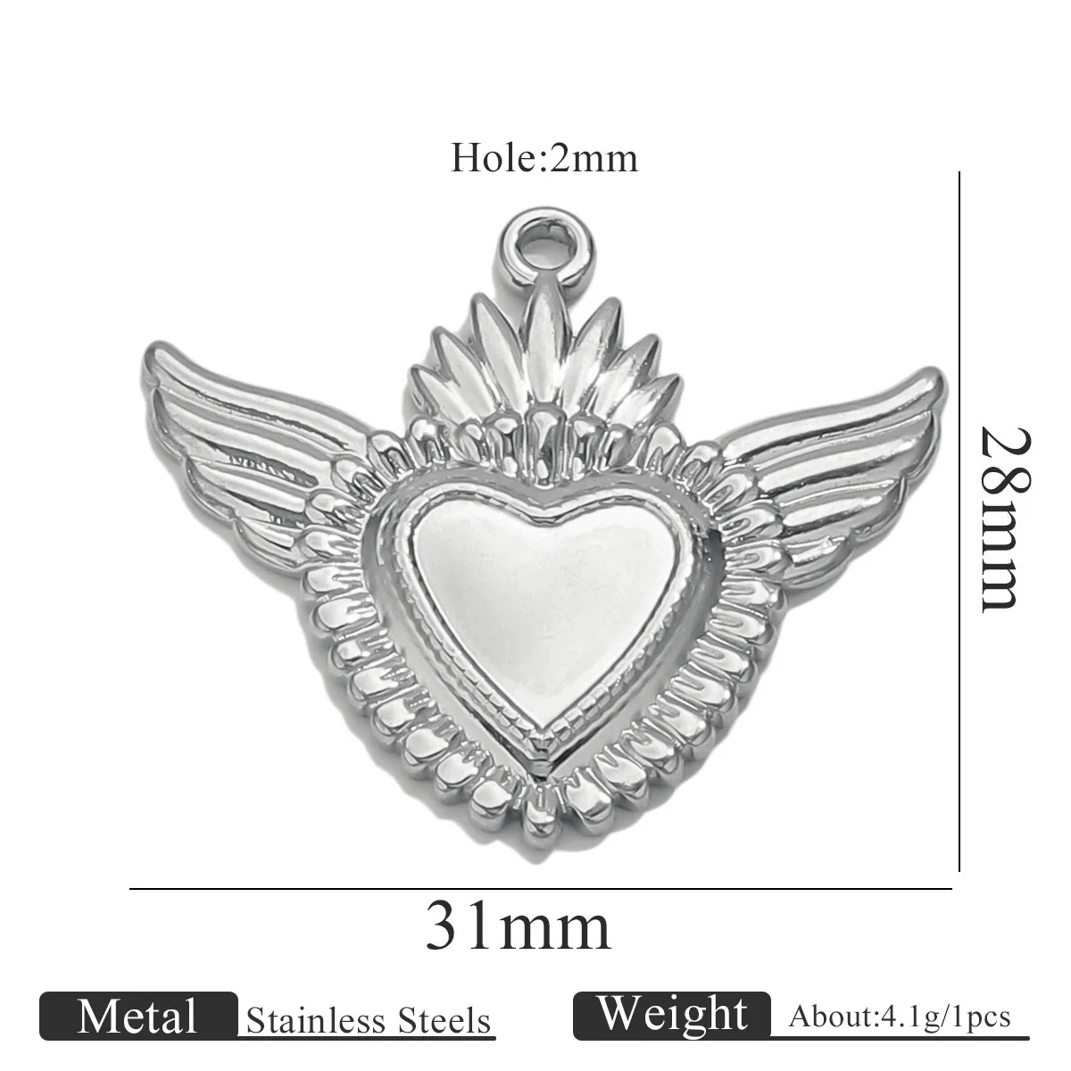 Stainless Steel High Fashion Love Pendant Jewelry Accessories With Electroplating - Image 43