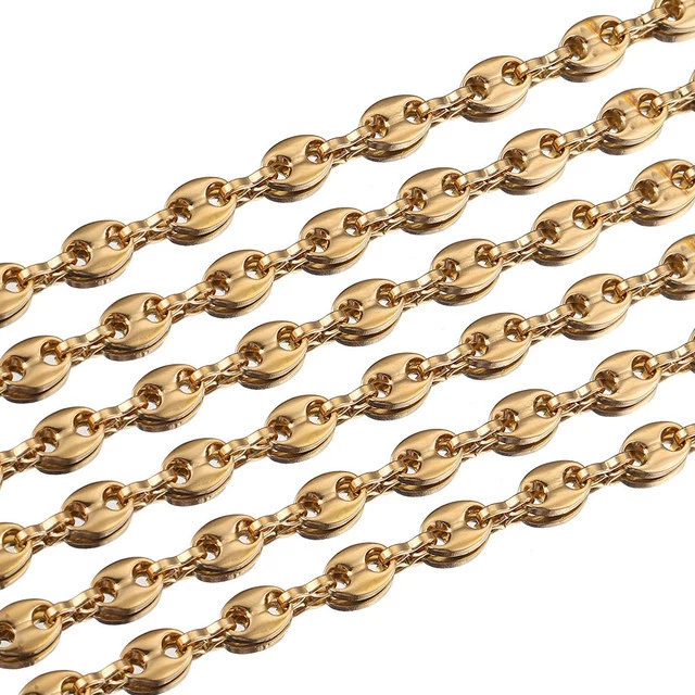 Stainless Steel Hip Hop Totem Pattern Chain Necklace And Bracelet Handmade Jewelry Supplies - Image 6