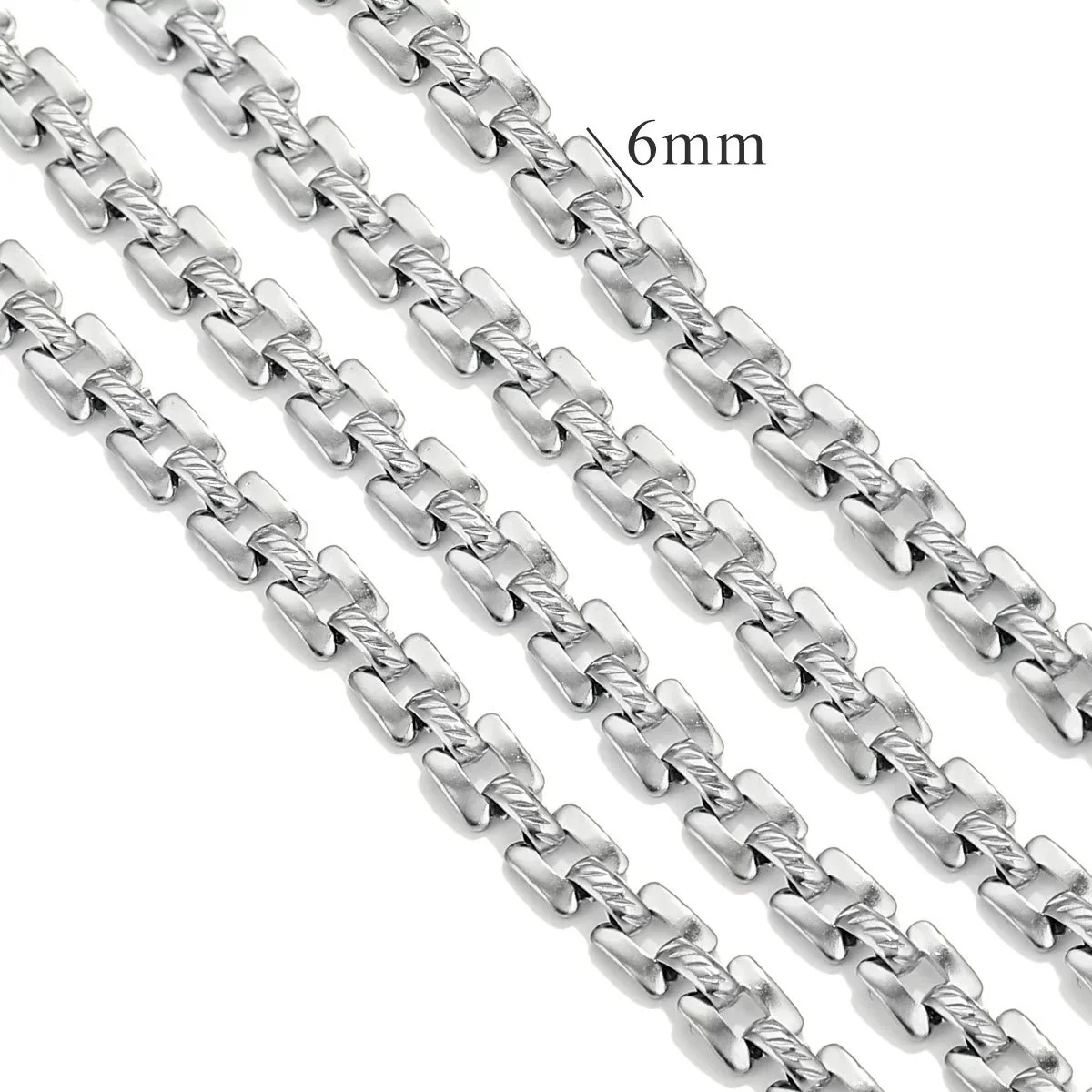 Stainless Steel Hiphop Multistyle Electroplated Return Pattern Necklace - Image 22