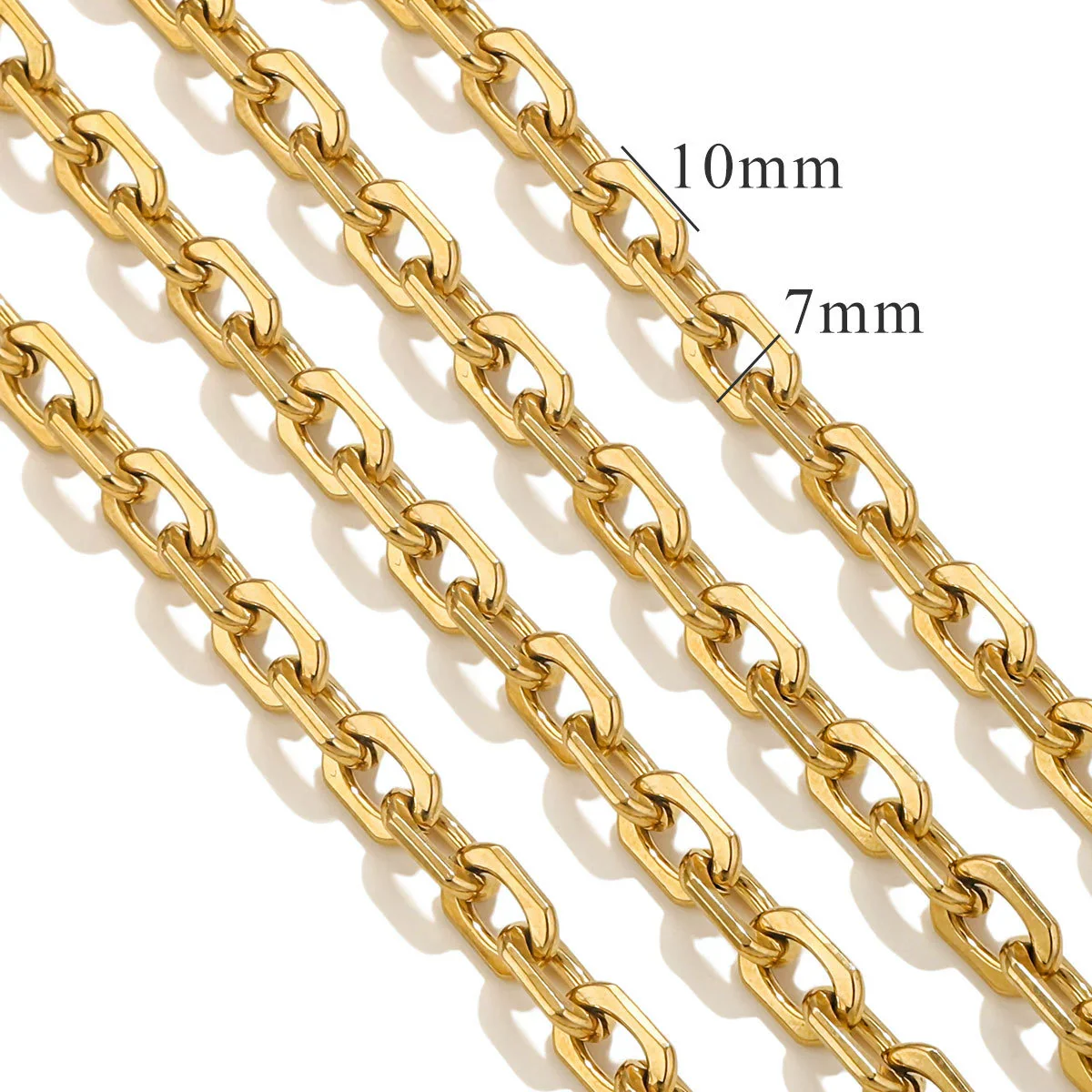 Stainless Steel Hiphop Multistyle Electroplated Return Pattern Necklace - Image 7