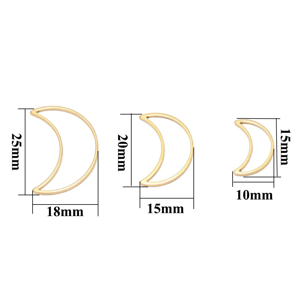 Stainless Steel Hiphop Punk Style Star And Moon Hollow Pendant Jewelry Accessory With Electroplating - Image 4