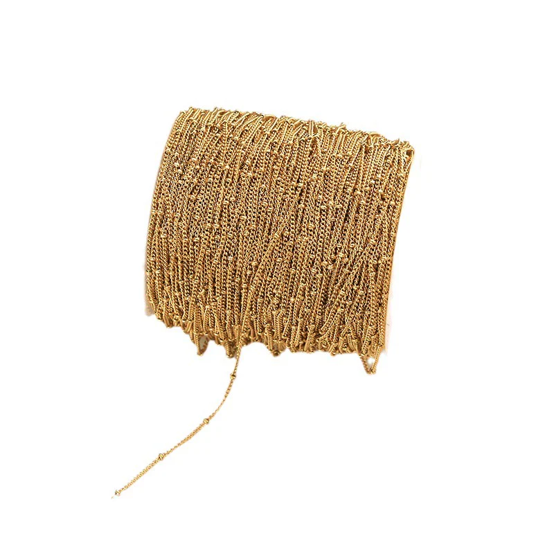 Stainless Steel Hiphop Style Totem Pattern Bead Chain Jewelry Making Supplies For Anklet Necklace Bracelet With Electroplating - Image 5