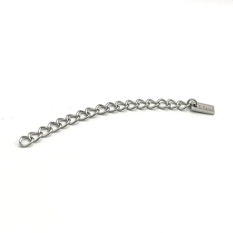 Stainless Steel Hirback Pattern Electroplating Fashion Geometric Tail Chain Extension Chain Jewelry Accessories - Image 5
