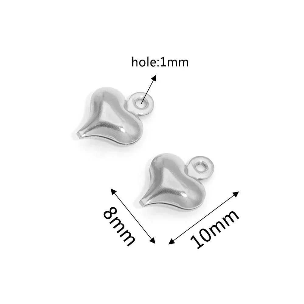 Stainless Steel Hollow Heart Pendant Jewelry Accessories Electroplating Wholesale - Image 10