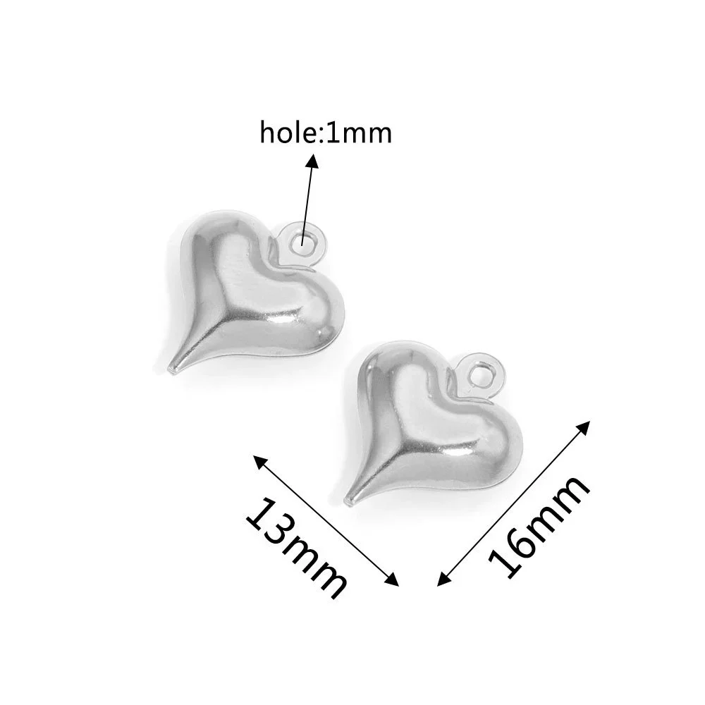 Stainless Steel Hollow Heart Pendant Jewelry Accessories Electroplating Wholesale - Image 11