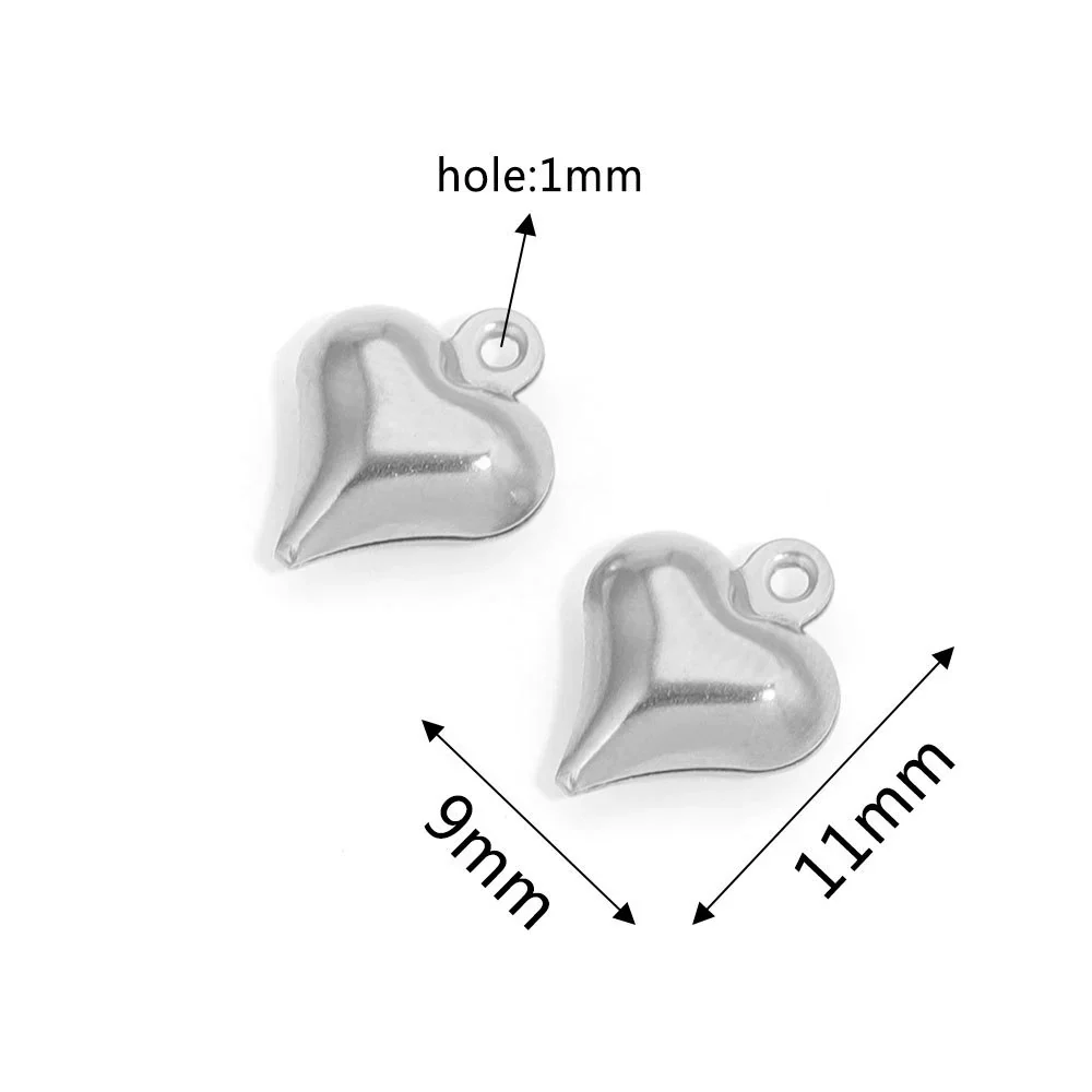 Stainless Steel Hollow Heart Pendant Jewelry Accessories Electroplating Wholesale - Image 14