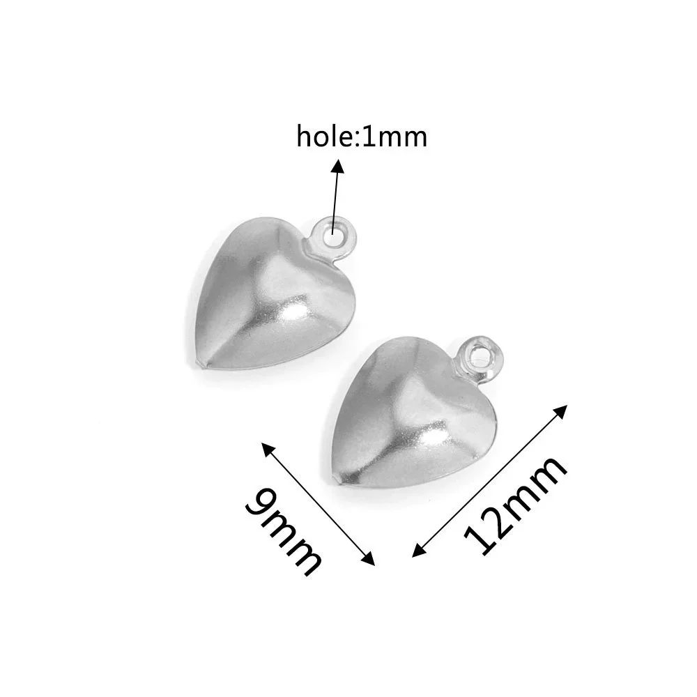 Stainless Steel Hollow Heart Pendant Jewelry Accessories Electroplating Wholesale - Image 16