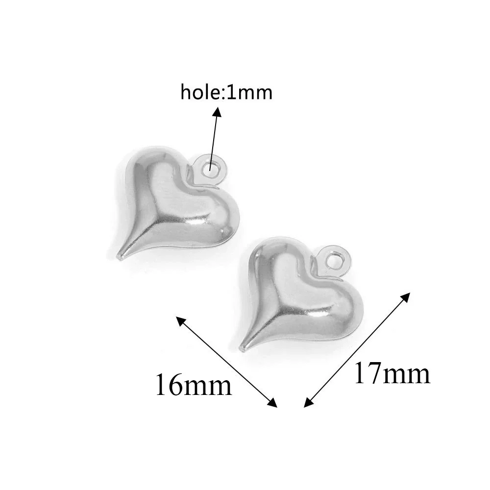 Stainless Steel Hollow Heart Pendant Jewelry Accessories Electroplating Wholesale - Image 17