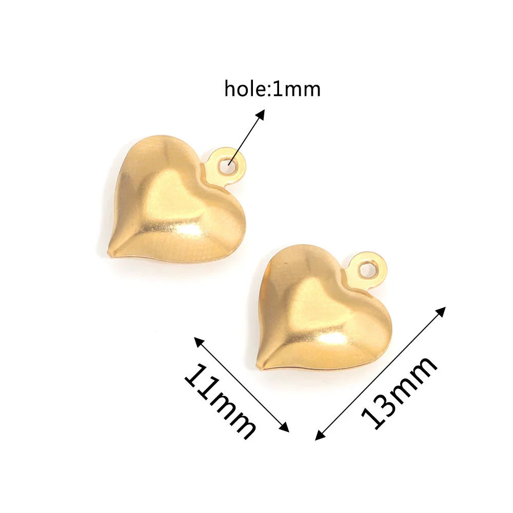 Stainless Steel Hollow Heart Pendant Jewelry Accessories Electroplating Wholesale - Image 18