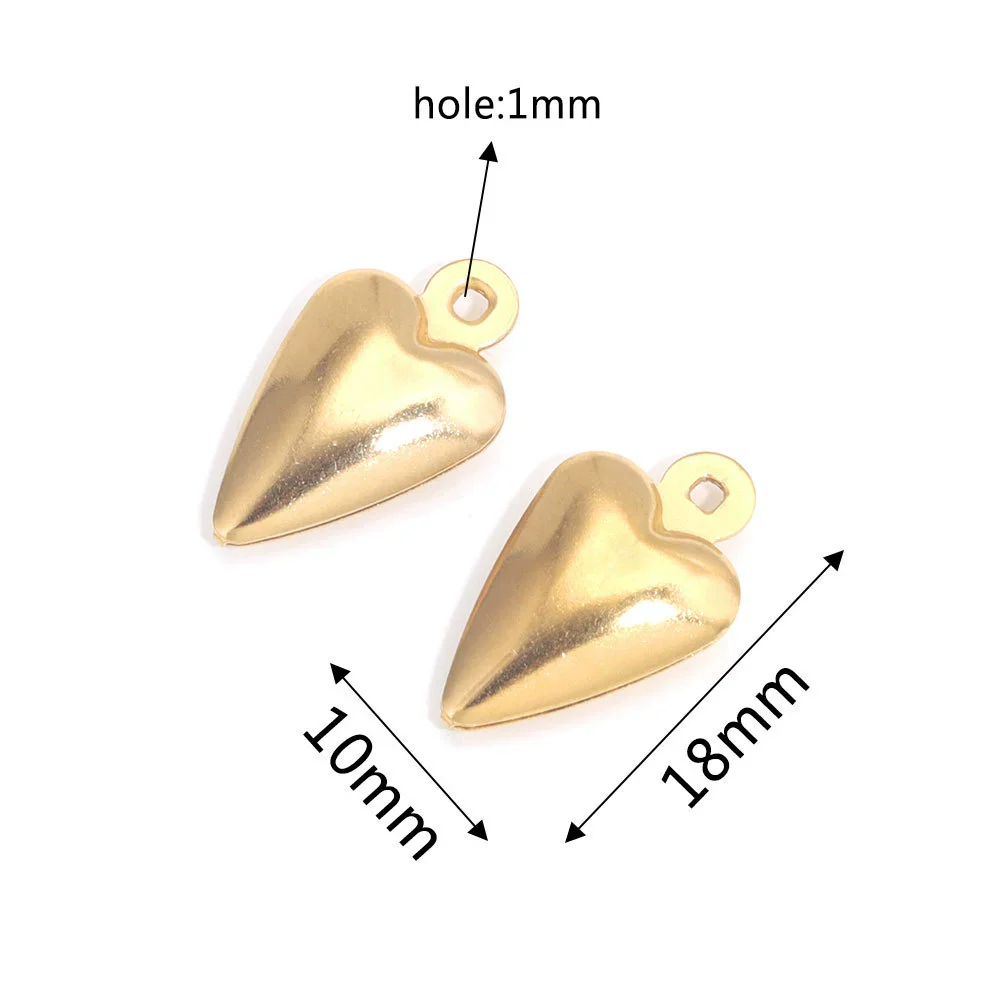 Stainless Steel Hollow Heart Pendant Jewelry Accessories Electroplating Wholesale - Image 19