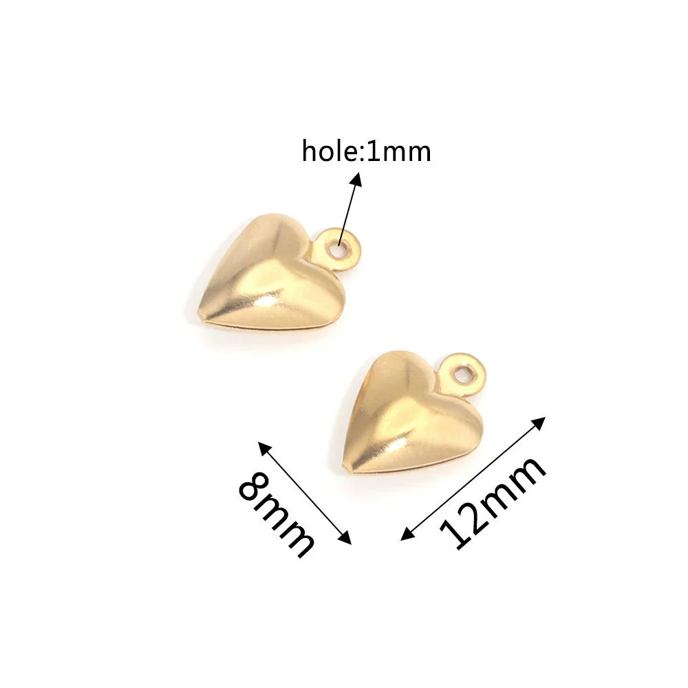 Stainless Steel Hollow Heart Pendant Jewelry Accessories Electroplating Wholesale - Image 20