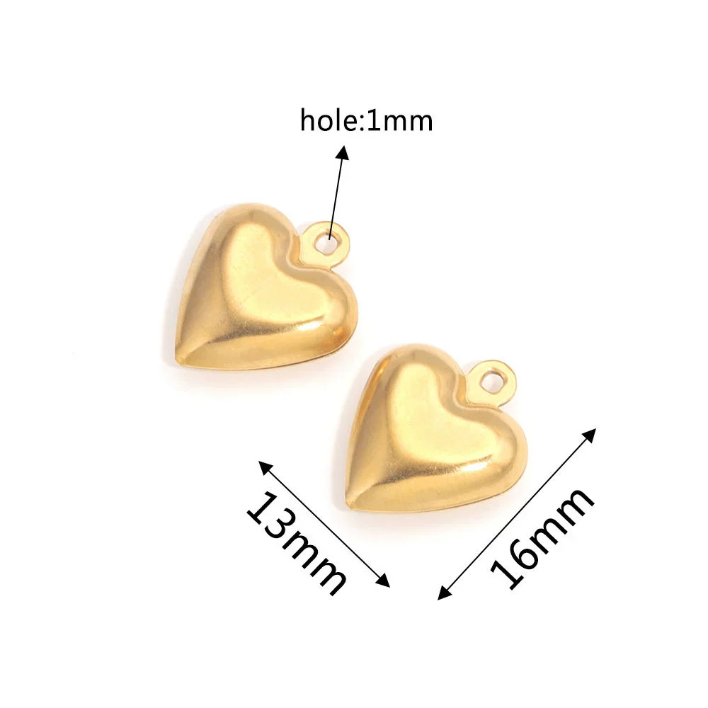Stainless Steel Hollow Heart Pendant Jewelry Accessories Electroplating Wholesale - Image 24
