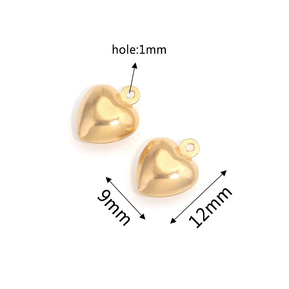 Stainless Steel Hollow Heart Pendant Jewelry Accessories Electroplating Wholesale - Image 25