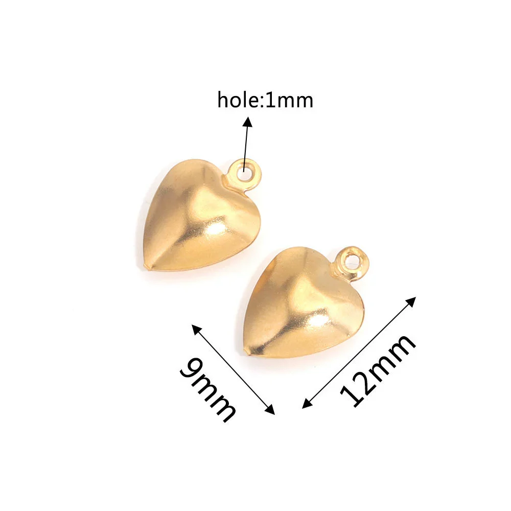 Stainless Steel Hollow Heart Pendant Jewelry Accessories Electroplating Wholesale - Image 28