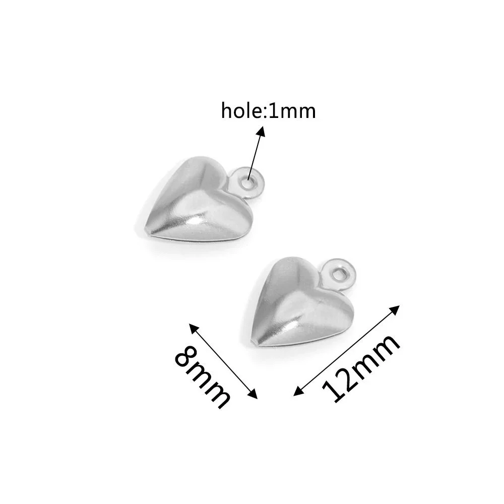 Stainless Steel Hollow Heart Pendant Jewelry Accessories Electroplating Wholesale - Image 8