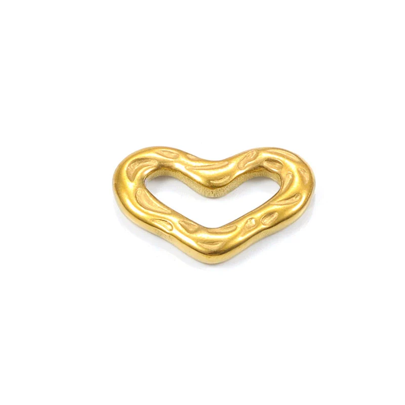 Stainless Steel Hollow Heart Pendant Jewelry Accessories With Vacuum Electroplating - Image 7