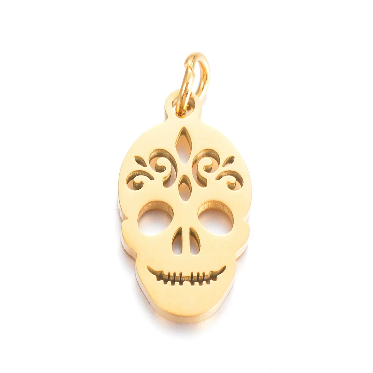 Stainless Steel Hollow Heart Skull Smiley Owl Symbol Polished Pendant Jewelry Accessories Electroplated - Image 13