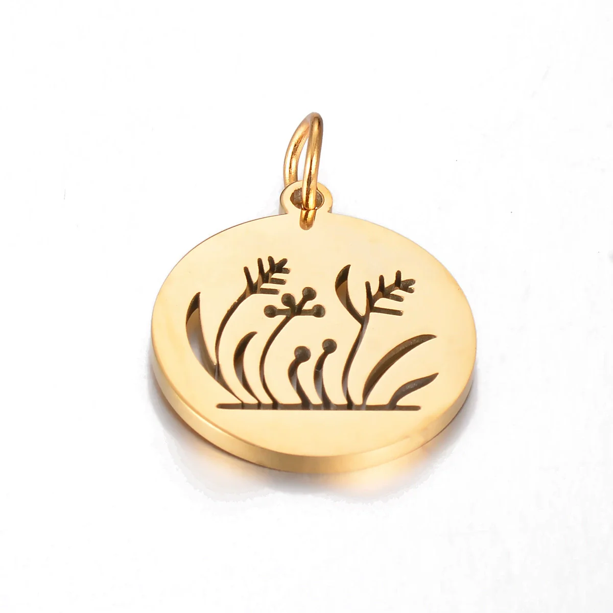 Stainless Steel Hollow Love Circle Pendant Jewelry Accessories With Polishing And Electroplating - Image 8