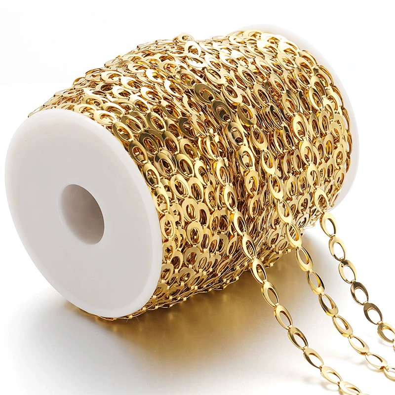Stainless Steel Hollow Water Drop Double Layer Stamped Handmade Chain Clothing Accessories With Vacuum Plating And Electroplating - Image 2