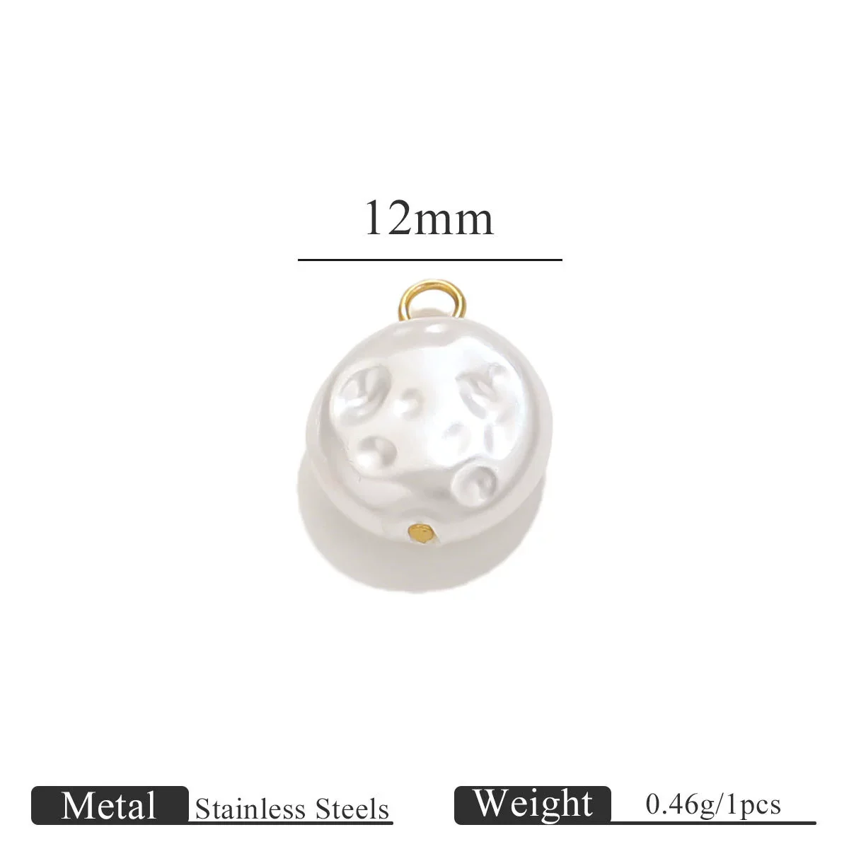 Stainless Steel Imitation Pearl Beaded Jewelry Accessories Curved Needle Pendant Earrings Bracelet Handmade With Electroplating - Image 8