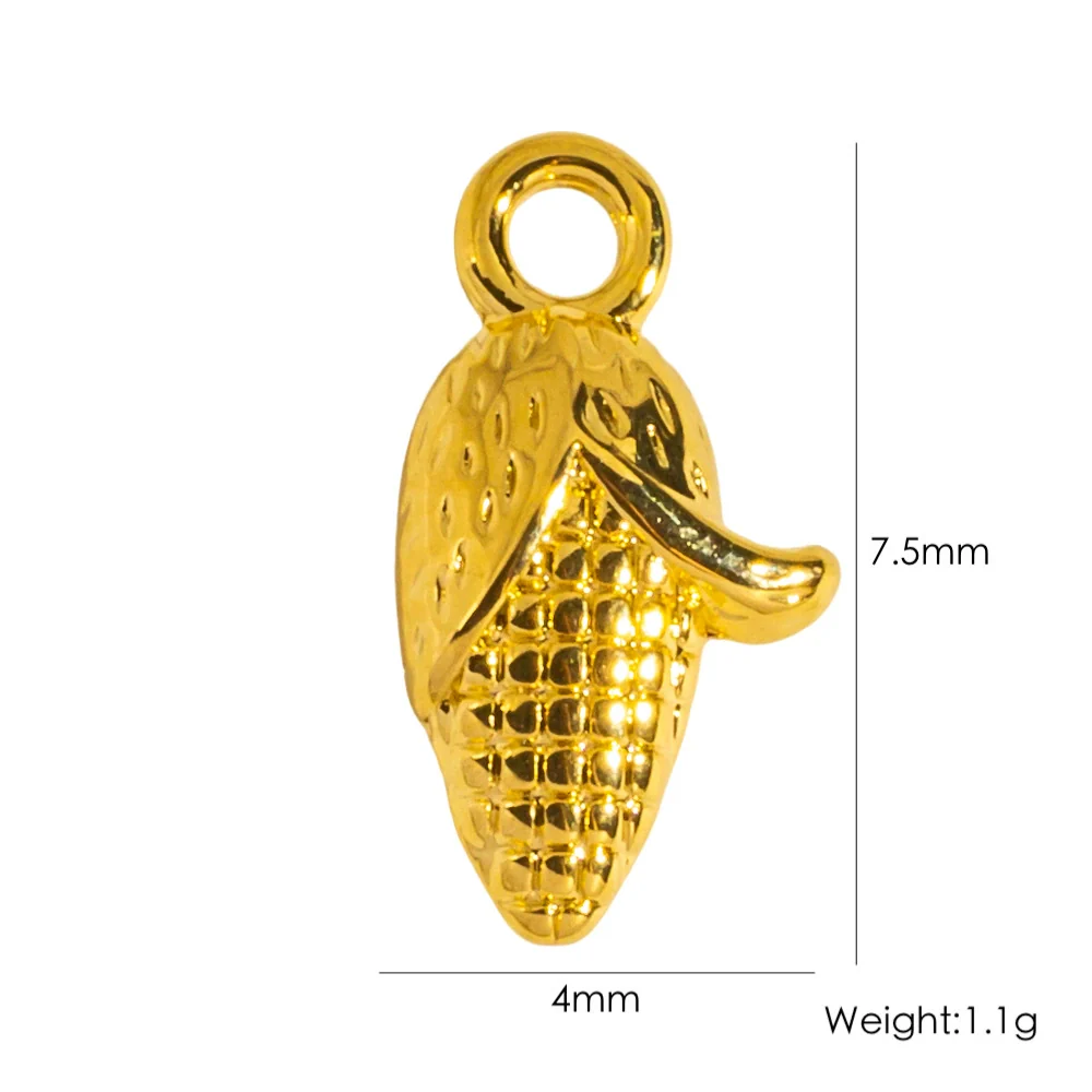 Stainless Steel Jewelry Accessories Apple Cross Love Diamond Oil Drop Shell Joker Pendant Electroplating - Image 12