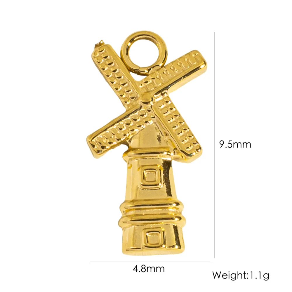 Stainless Steel Jewelry Accessories Apple Cross Love Diamond Oil Drop Shell Joker Pendant Electroplating - Image 14