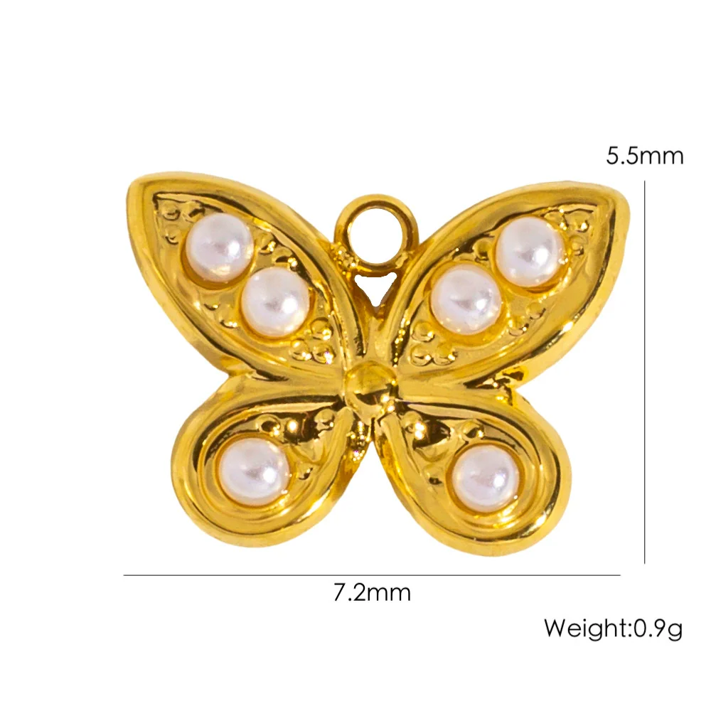 Stainless Steel Jewelry Accessories Apple Cross Love Diamond Oil Drop Shell Joker Pendant Electroplating - Image 15
