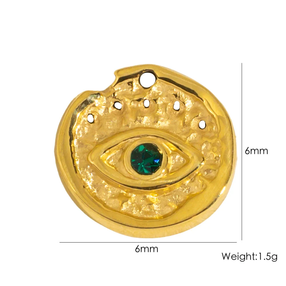 Stainless Steel Jewelry Accessories Apple Cross Love Diamond Oil Drop Shell Joker Pendant Electroplating - Image 19