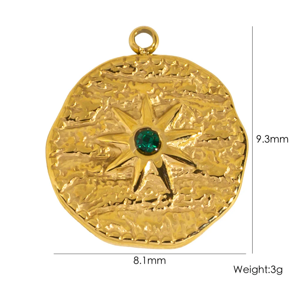 Stainless Steel Jewelry Accessories Apple Cross Love Diamond Oil Drop Shell Joker Pendant Electroplating - Image 22