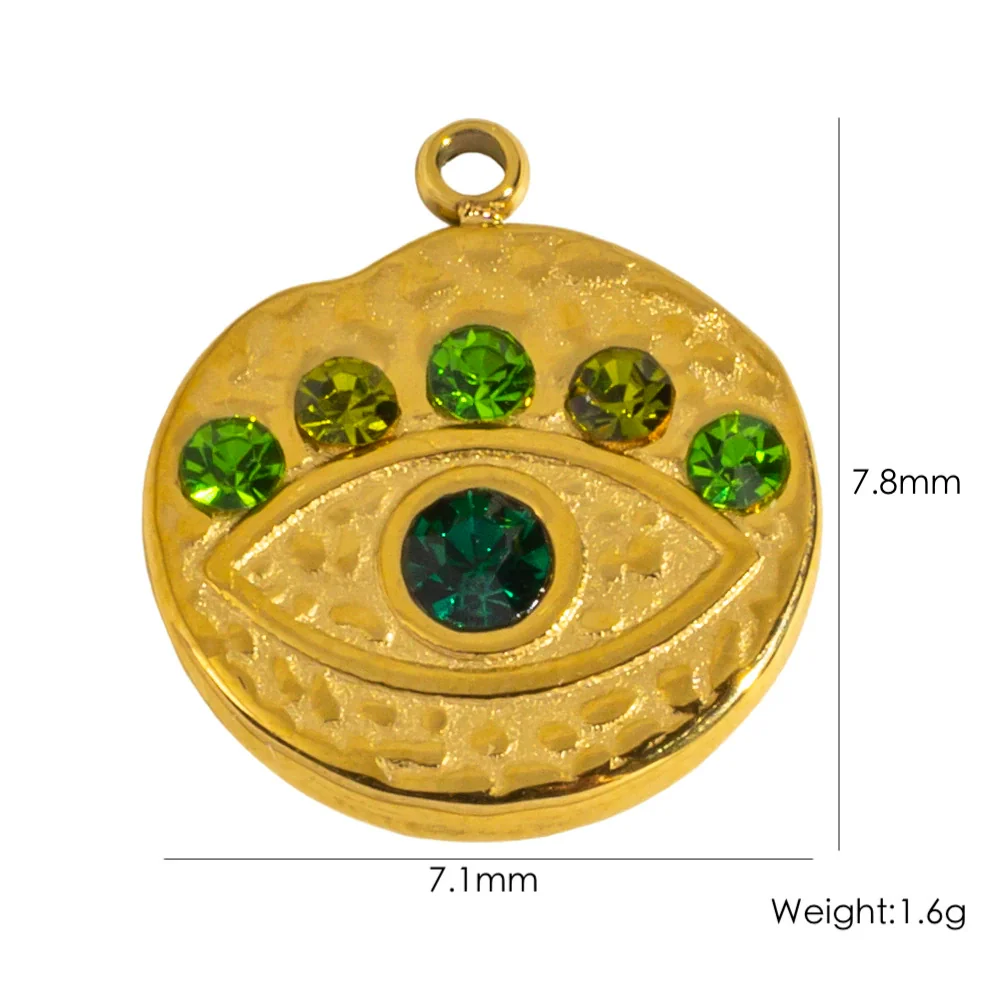 Stainless Steel Jewelry Accessories Apple Cross Love Diamond Oil Drop Shell Joker Pendant Electroplating - Image 23