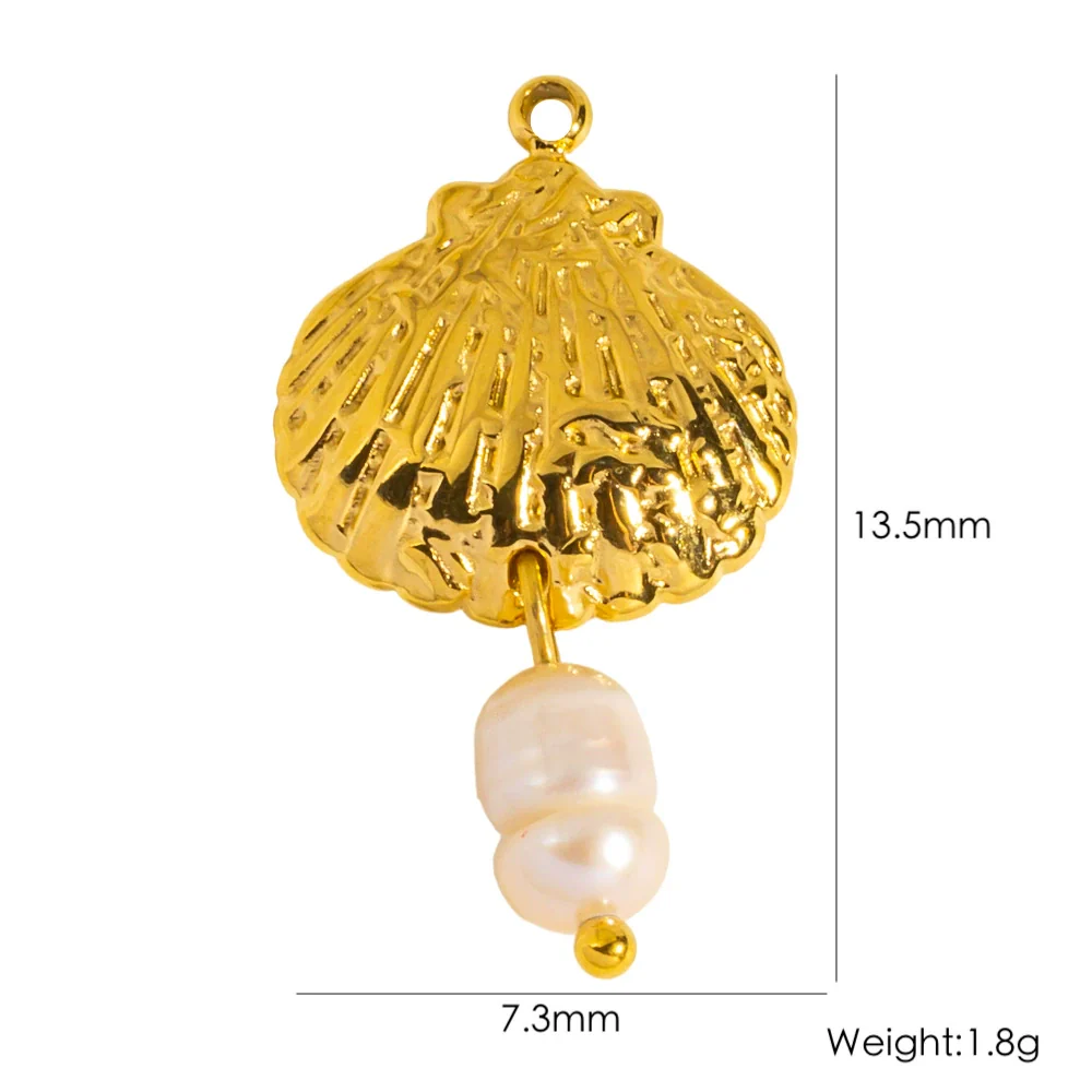 Stainless Steel Jewelry Accessories Apple Cross Love Diamond Oil Drop Shell Joker Pendant Electroplating - Image 24