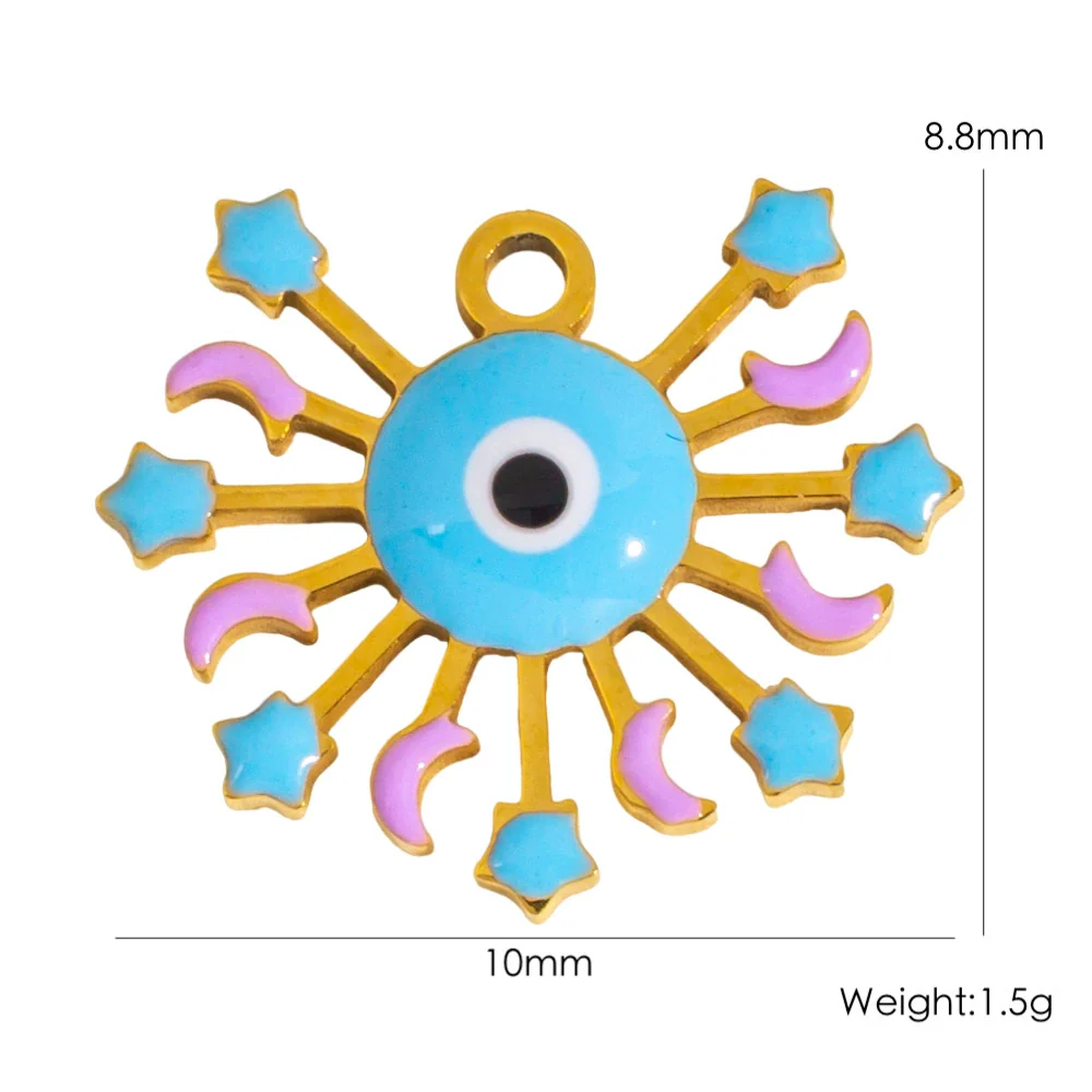 Stainless Steel Jewelry Accessories Apple Cross Love Diamond Oil Drop Shell Joker Pendant Electroplating - Image 25