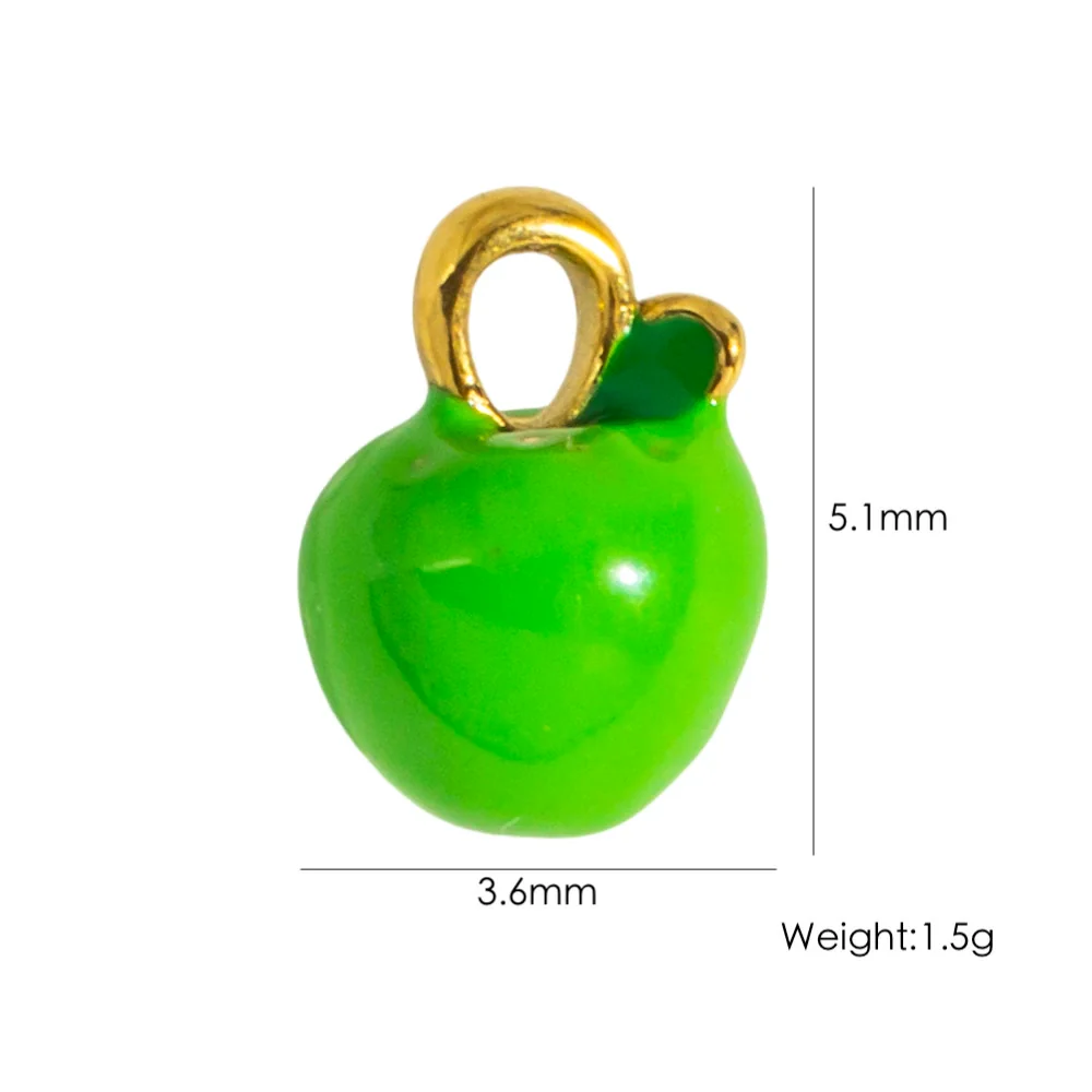 Stainless Steel Jewelry Accessories Apple Cross Love Diamond Oil Drop Shell Joker Pendant Electroplating - Image 7