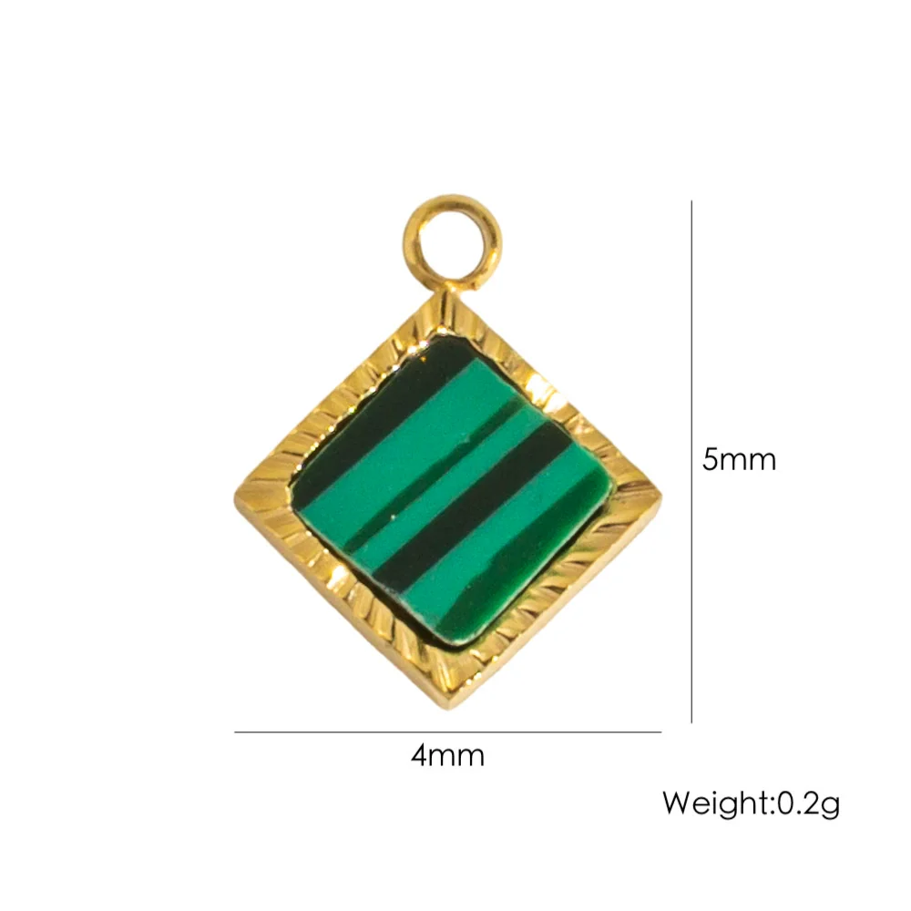 Stainless Steel Jewelry Accessories Apple Cross Love Diamond Oil Drop Shell Joker Pendant Electroplating - Image 9