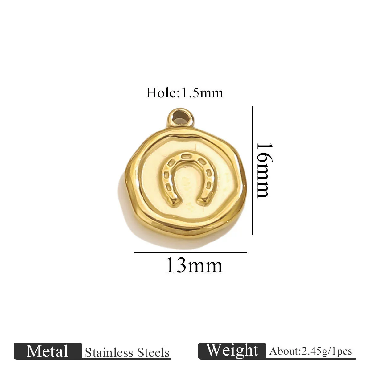Stainless Steel Jewelry Accessories Butterfly Heart Cross Round Pendant Bracelet Necklace Earrings Electroplated - Image 14