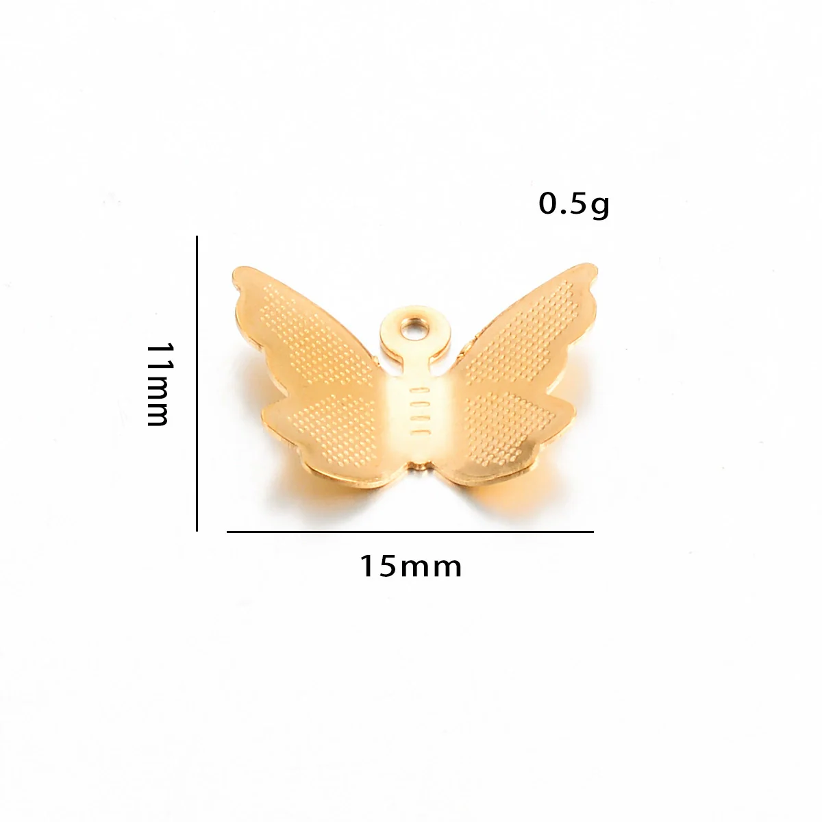 Stainless Steel Jewelry Accessories Geometric Butterfly Cut Out Sixpointed Star Palm Heartshaped Triangle Diy Necklace Bracelet Electroplated - Image 13