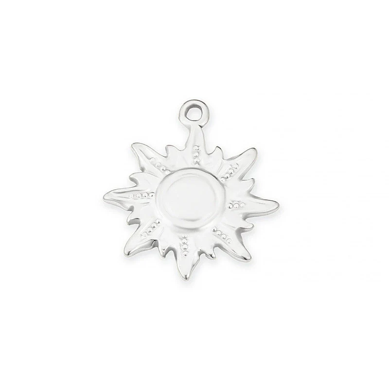 Stainless Steel Jewelry Accessories Sun Pendant Fashionable Nonfading Vacuum Furnace Electroplated Necklace Bracelet Diy - Image 5