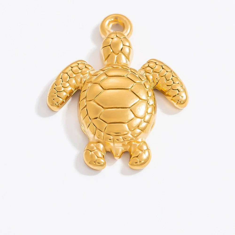Stainless Steel Jewelry Accessories Turtle Starfish Necklace Bracelet Pendant Electroplated - Image 4