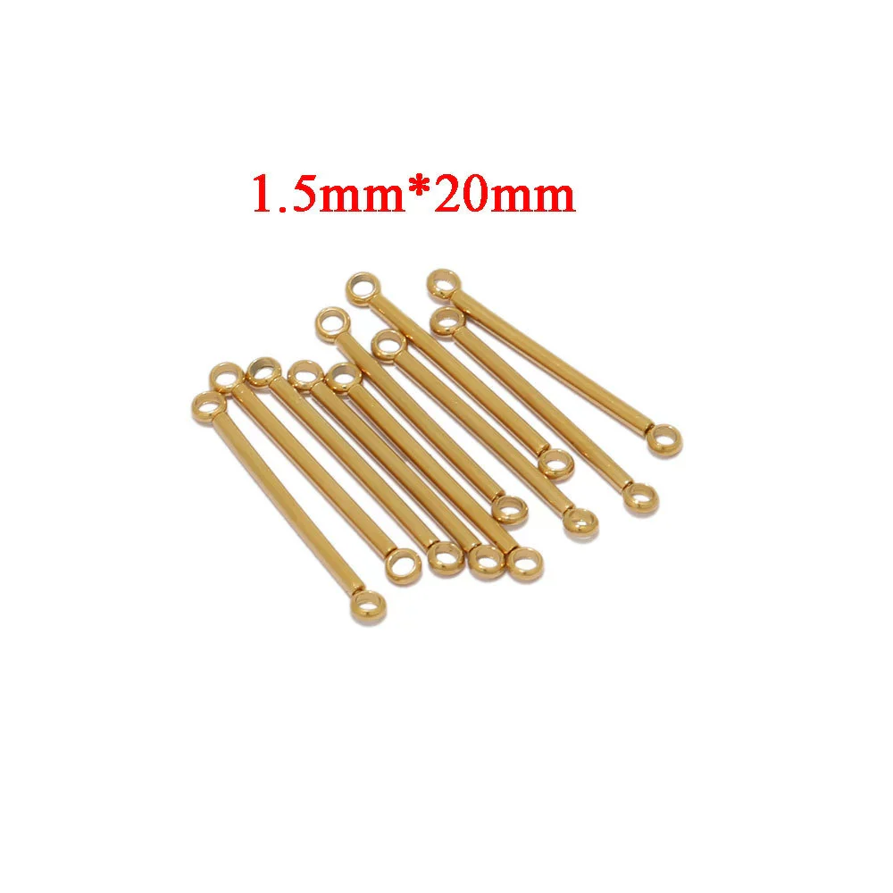 Stainless Steel Jewelry Accessories With Double Ring And Solid Color Pattern Welded And Gold Color Plated - Image 6