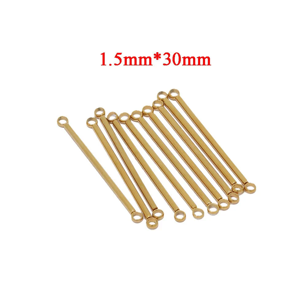 Stainless Steel Jewelry Accessories With Double Ring And Solid Color Pattern Welded And Gold Color Plated - Image 7