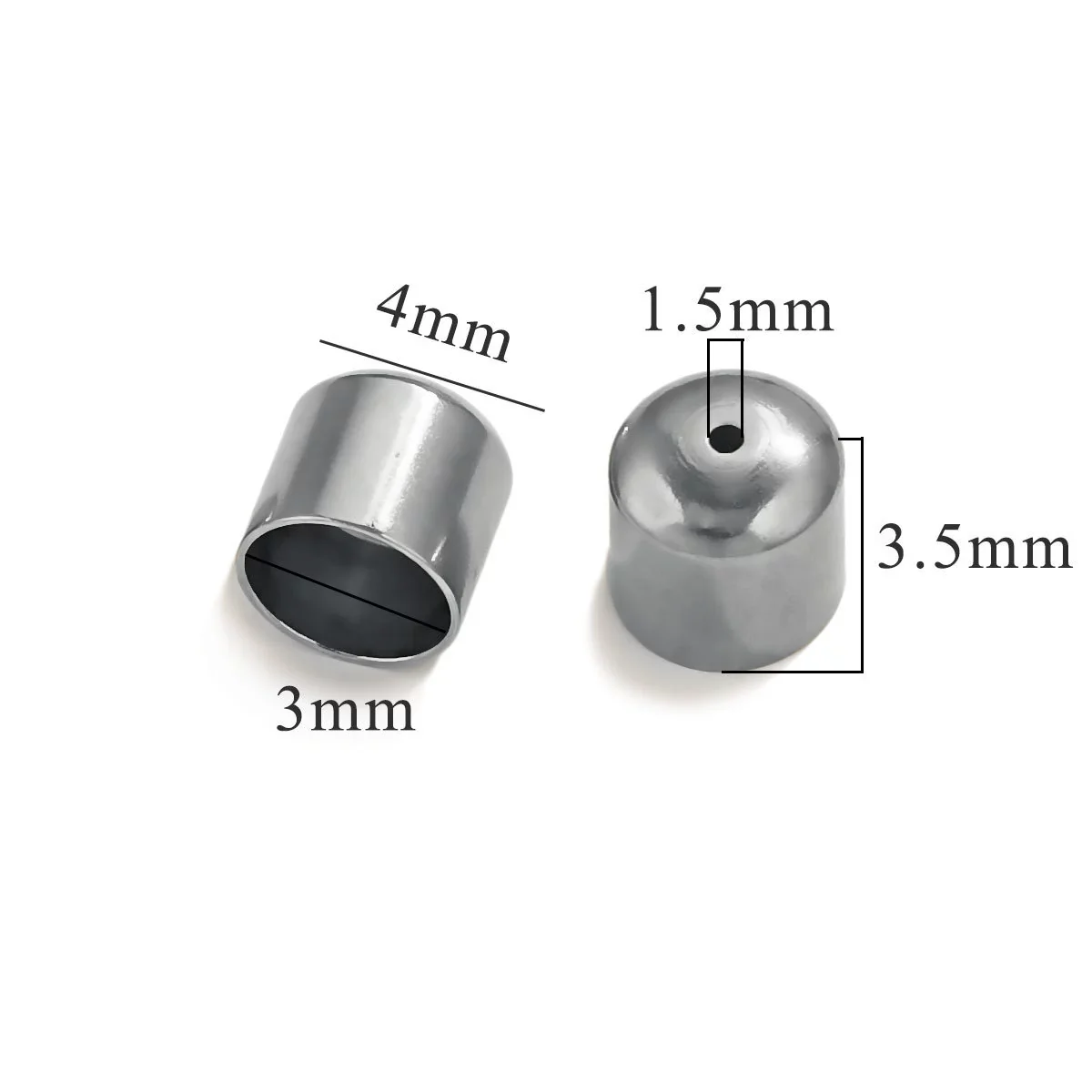 Stainless Steel Jewelry Diy Handmade Supplies With Fish Pattern Round Head Bucket Perforated Buckle Accessories Electroplated - Image 6
