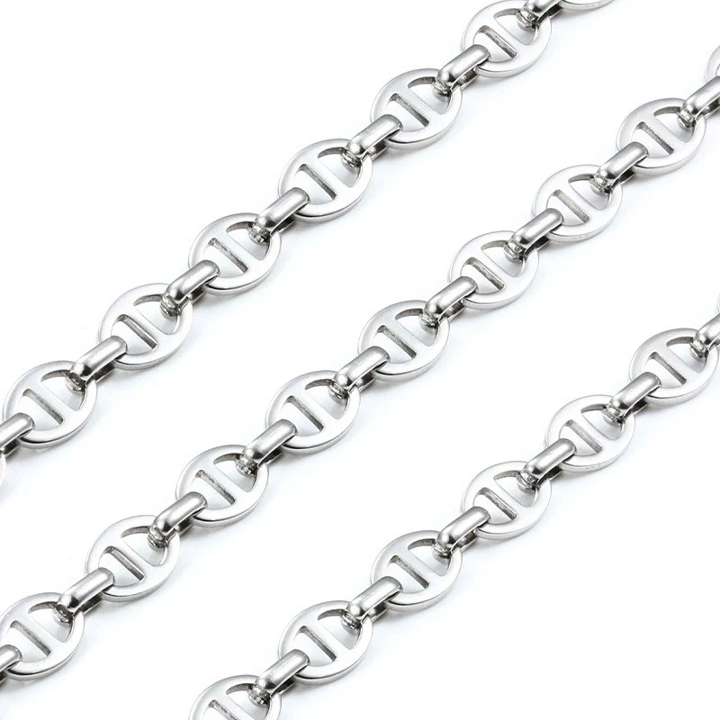Stainless Steel Jewelry With Pig Nose Buckle For Men And Women Electroplated Japanese Chain For Necklace Bracelet Diy - Image 2