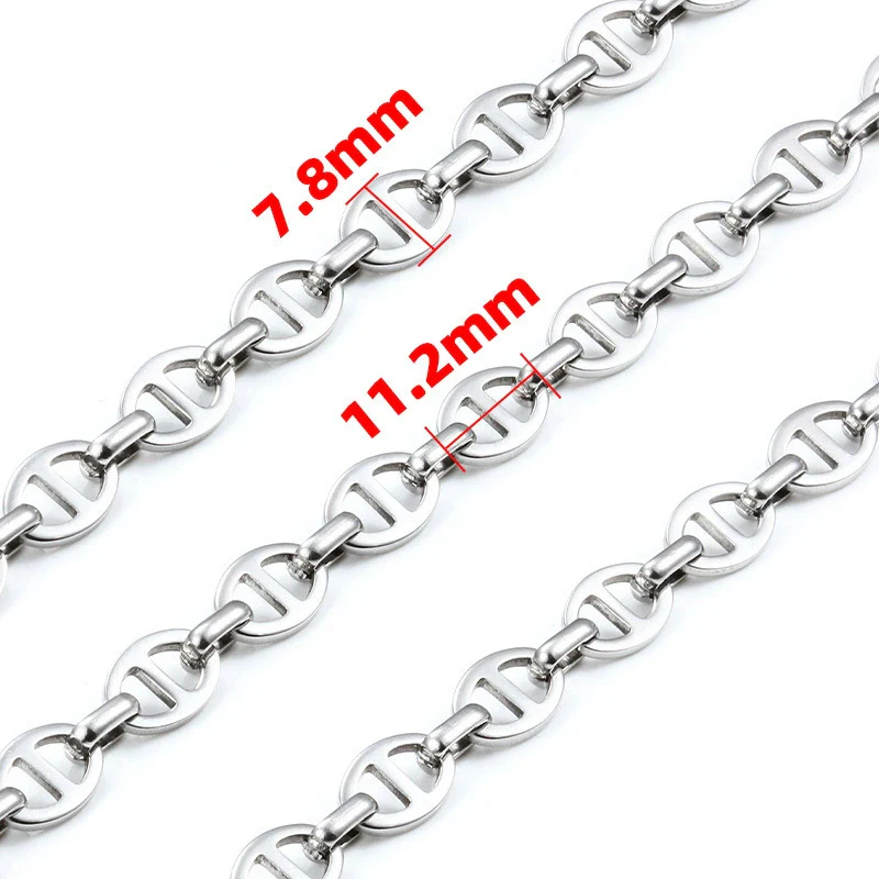 Stainless Steel Jewelry With Pig Nose Buckle For Men And Women Electroplated Japanese Chain For Necklace Bracelet Diy - Image 3