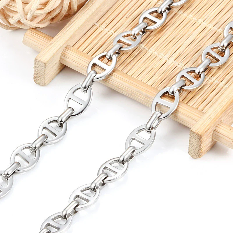 Stainless Steel Jewelry With Pig Nose Buckle For Men And Women Electroplated Japanese Chain For Necklace Bracelet Diy - Image 5