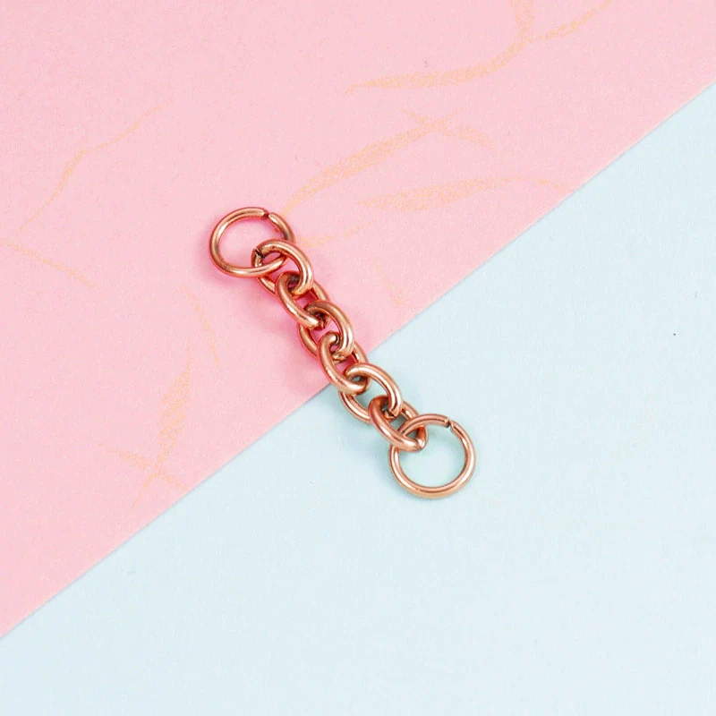 Stainless Steel Key Ring Connector Jewelry Accessories Electroplating Cross Double Hanging Ring - Image 8