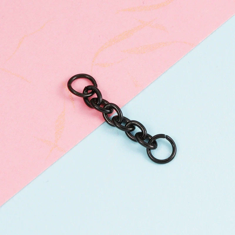 Stainless Steel Key Ring Connector Jewelry Accessories Electroplating Cross Double Hanging Ring - Image 9