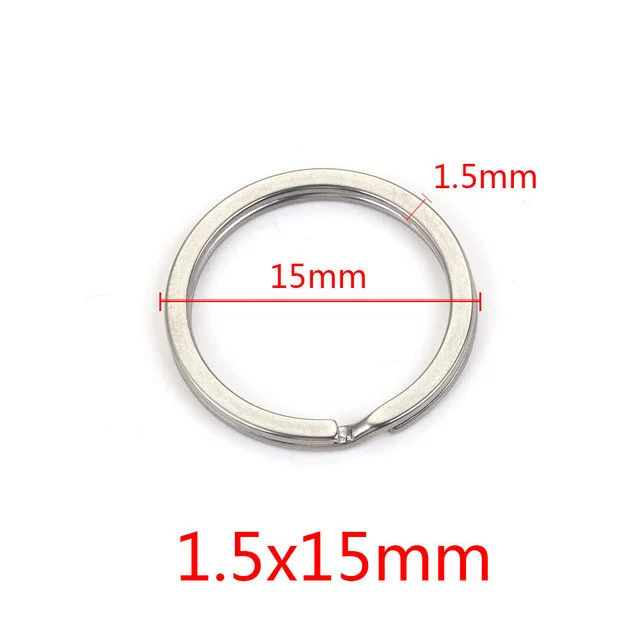 Stainless Steel Key Ring Handmade Jewelry Accessories With Geometric Totem And Electroplating - Image 14