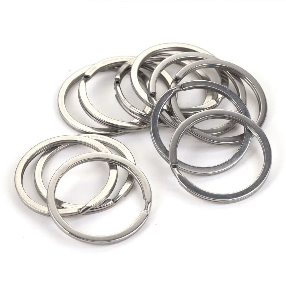 Stainless Steel Key Ring Handmade Jewelry Accessories With Geometric Totem And Electroplating - Image 2